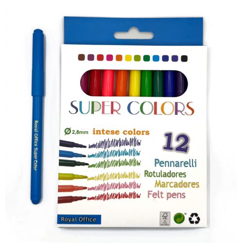 PENNARELLI SUPERCOLORS A 12 ROYAL OFFICE